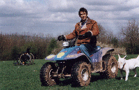 Jon Heasman on a quad bike